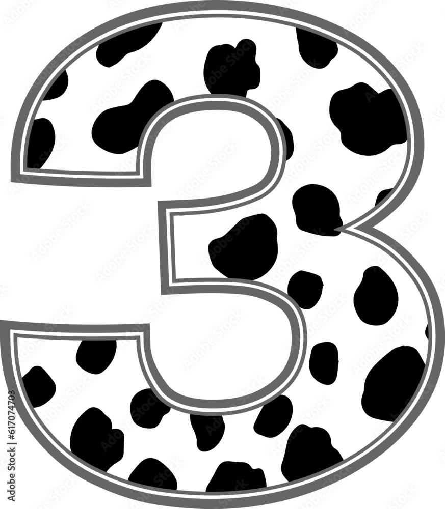 Alphabet three number spot and dot text style graphic Alphabet three number spot and dot text style graphic