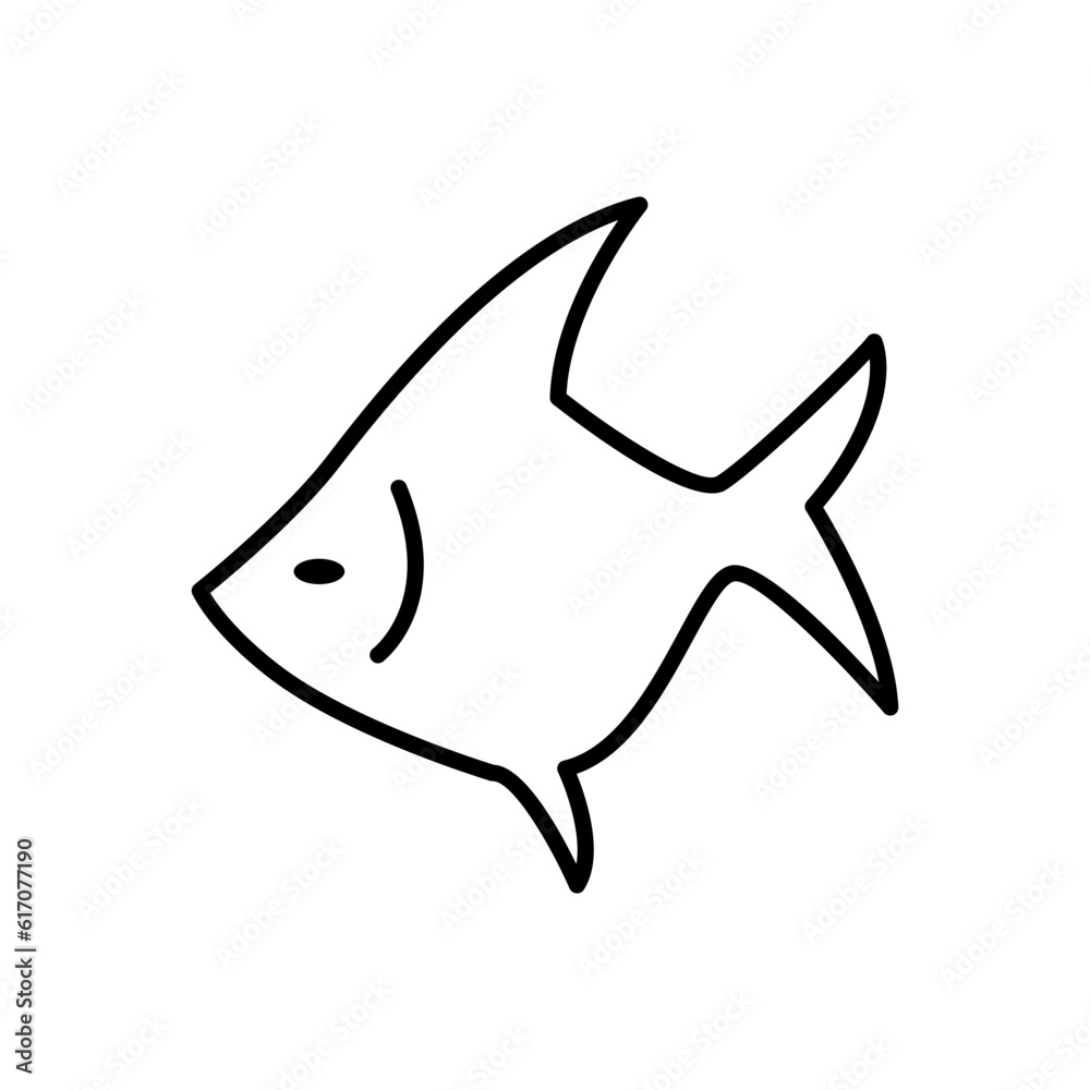 Fototapeta premium Angelfish icon