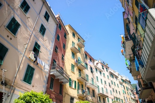 Fototapeta Naklejka Na Ścianę i Meble -  The central street of Riomaggiore Cinque Terre