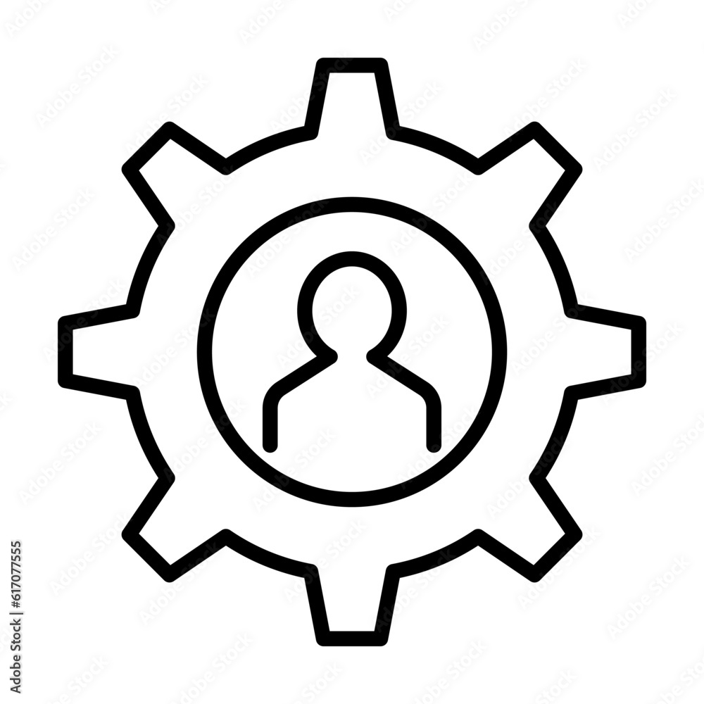 Human resources management icon Human resources management icon