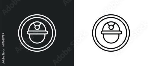 mine site line icon in white and black colors. mine site flat vector icon from mine site collection for web, mobile apps and ui.