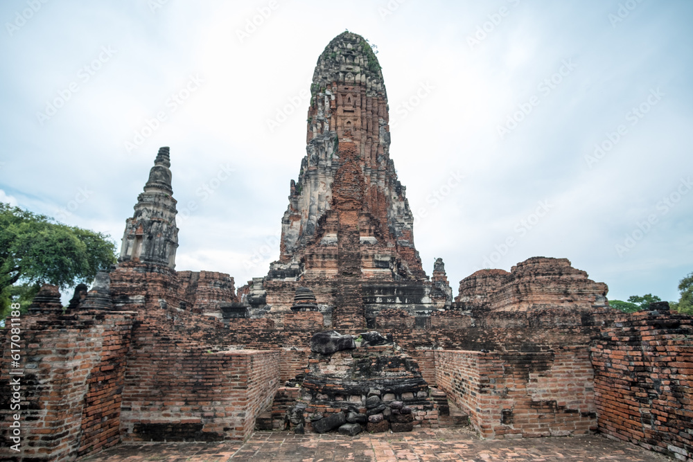 Wat Phra Ram, a restored temple ruin located on Ayutthaya's city island inside the Historical Park, Thailand
