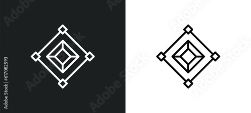synergy line icon in white and black colors. synergy flat vector icon from synergy collection for web, mobile apps and ui.
