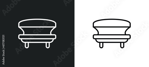 solarium line icon in white and black colors. solarium flat vector icon from solarium collection for web, mobile apps and ui.