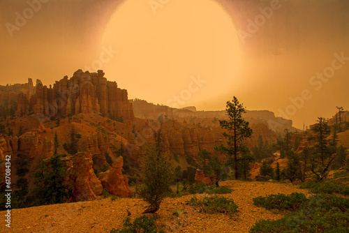 sunset in the mountains