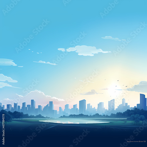 city view background