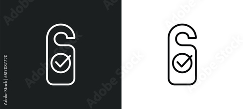 clean room line icon in white and black colors. clean room flat vector icon from clean room collection for web, mobile apps and ui.