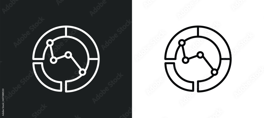 merge charts line icon in white and black colors. merge charts flat vector icon from merge charts collection for web, mobile apps and ui. merge charts line icon in white and black colors. merge charts flat vector icon from merge charts collection for web, mobile apps and ui.
