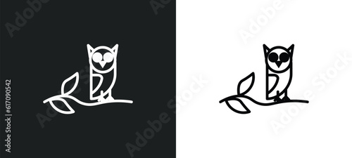 wise line icon in white and black colors. wise flat vector icon from wise collection for web, mobile apps and ui.