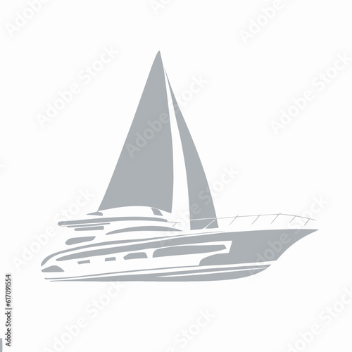 	Boat Vector Silhouette, Boat Vector