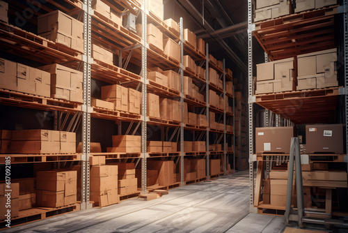 Efficient Industrial Storage Warehouse - Generative AI