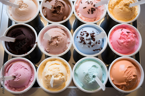 Delectable Ice Cream Flavors Galore - Generative AI