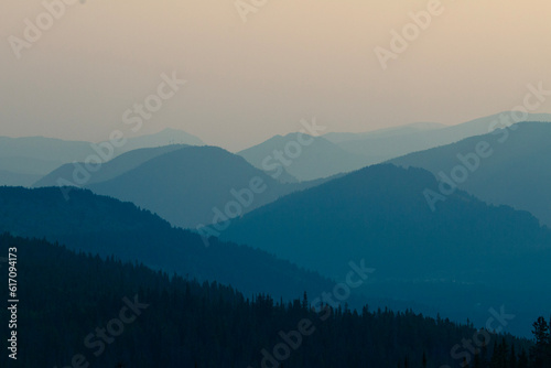 misty morning in the mountains