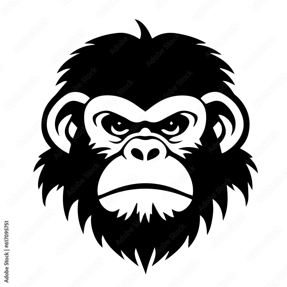 monkey silhouette illustration 