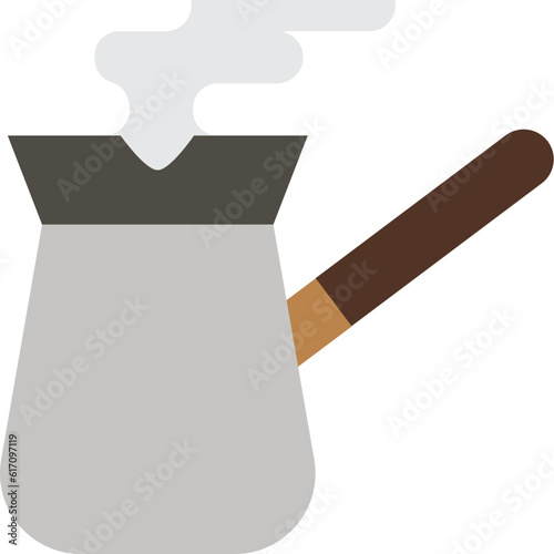 Coffee Turkish cezve Icon