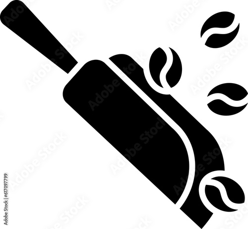 Coffee Shop Coffee Bean Scoop icon, element for decoration.