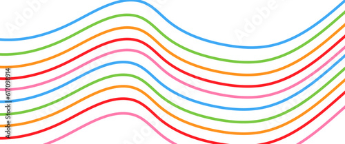  Modern colorful flowing wave lines and glowing moving lines. Futuristic technology and sound wave lines background. esign used for banner  template  science  business and many more.