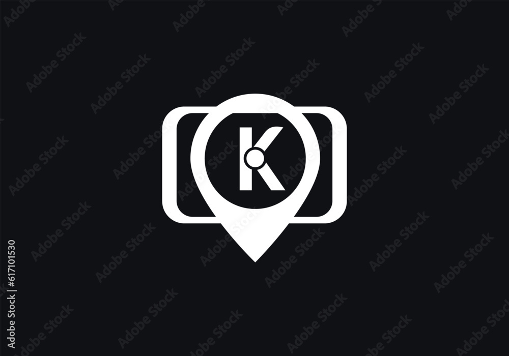 Location Track sign. Location tracker logo. Location symbol on phone tab with letter vector Location Track sign. Location tracker logo. Location symbol on phone tab with letter vector