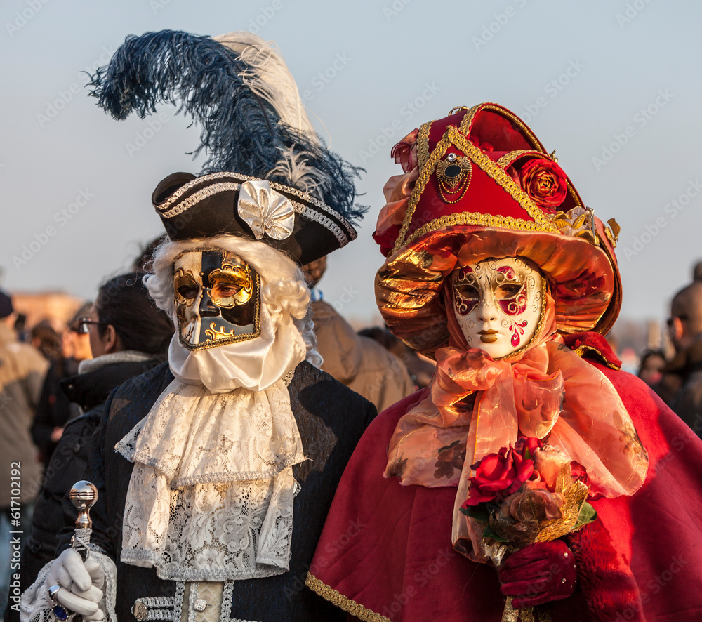Venetian Couple, Venice Carnival