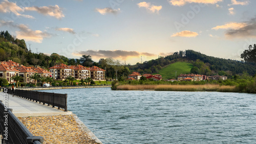 Ria de la localidad de Limpias, Cantabria photo