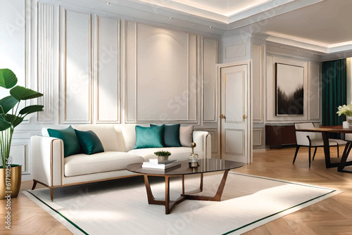 modern living room with armchair interior design and examples of rooms  