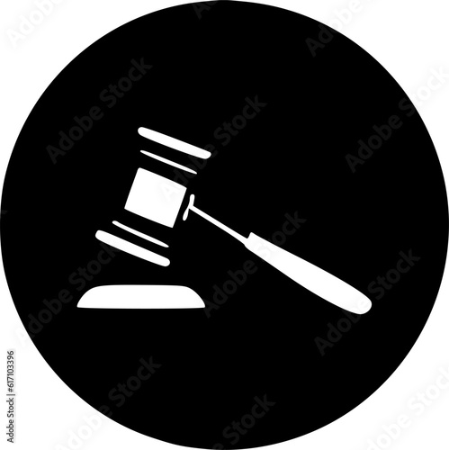 gavel icon vector, solid logo illustration, pictogram isolated on gray sign, symbol, vector, art