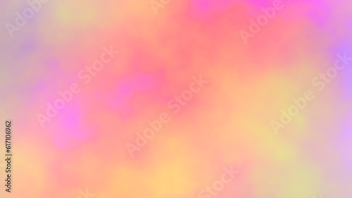 Colored cloud texture. Magenta pink pastel yellow faded orange lilac gradient background. Cotton candy colors backdrop for poster, web header, banner, cover design. Smooth transition. Ethereal fantasy