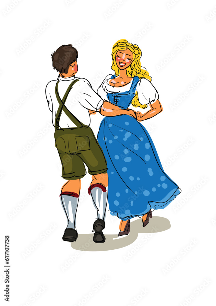 Joyful Dancing Couple Cartoon Clipart | Vibrant and Expressive Illustration, man and woman dancing at the party. Joyful Dancing Couple Cartoon Clipart | Vibrant and Expressive Illustration, man and woman dancing at the party.