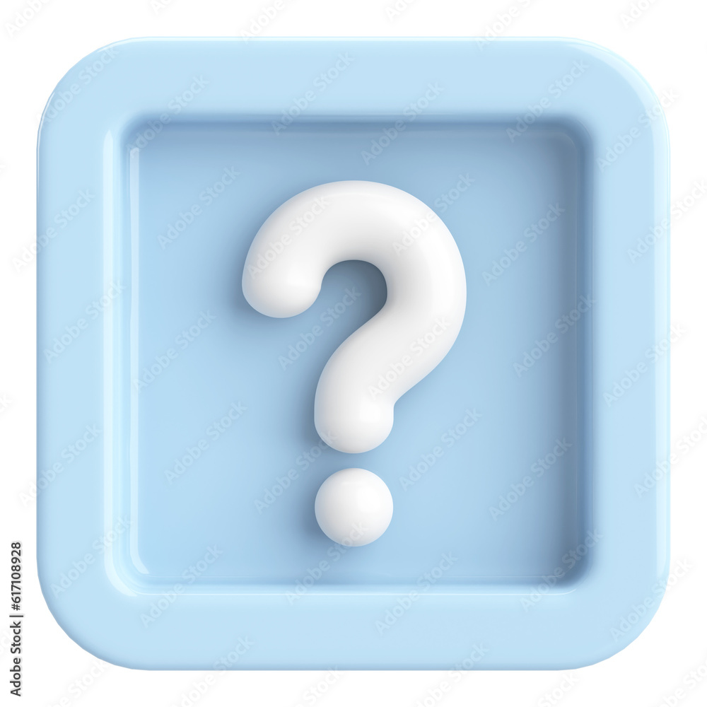 Question mark sign. 3D illustration. Question mark sign. 3D illustration.