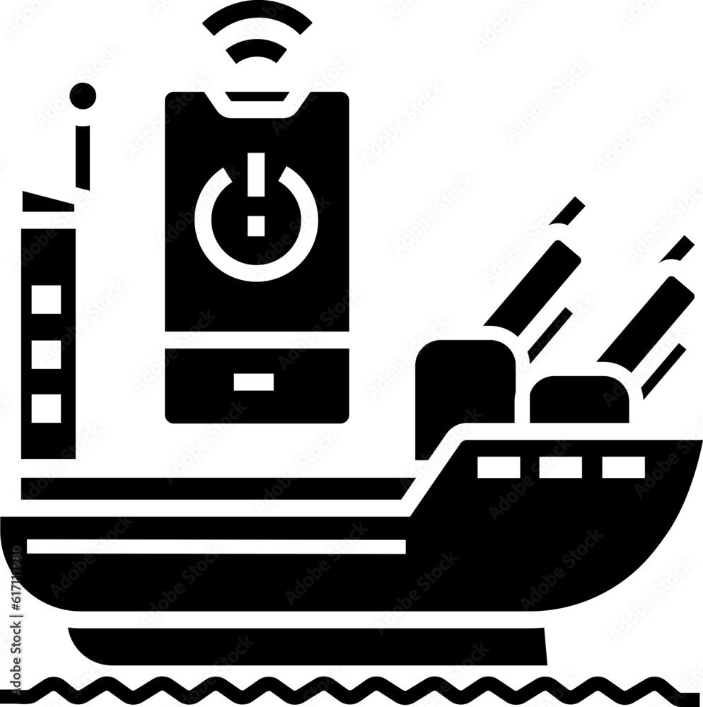 Smart Battleship icon, element for decoration. Smart Battleship icon, element for decoration.