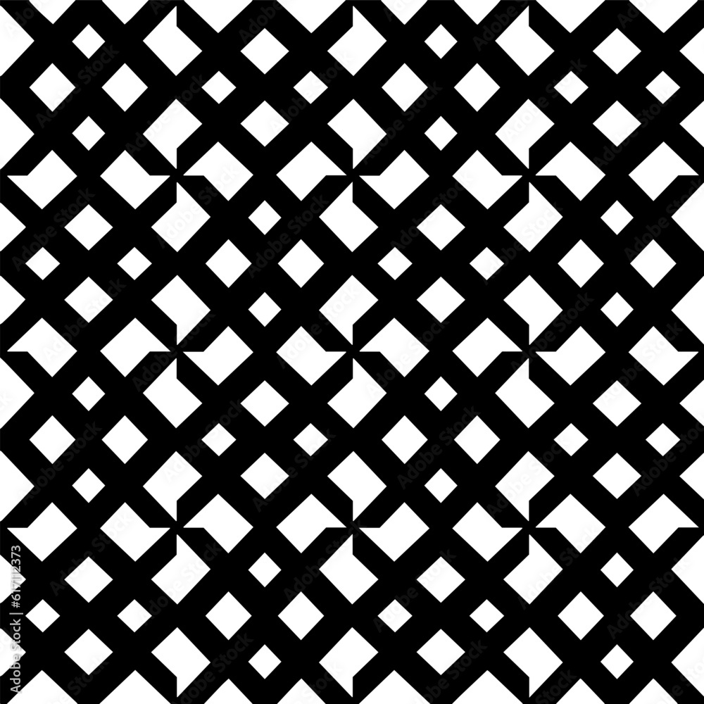 Geometric pattern in ethnic style. Seamless ornament with abstract shapes. Black and white wallpaper. Abstract background with Repeating pattern for decor, textile and fabric. Geometric pattern in ethnic style. Seamless ornament with abstract shapes. Black and white wallpaper. Abstract background with Repeating pattern for decor, textile and fabric.