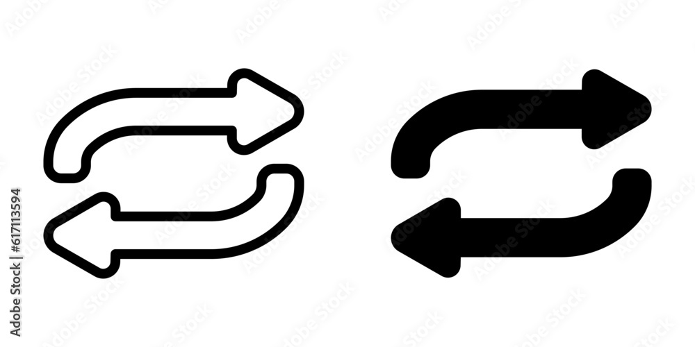 Repeat icon. sign for mobile concept and web design. vector illustration Repeat icon. sign for mobile concept and web design. vector illustration