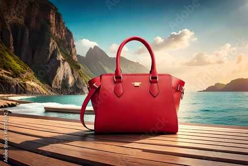 red bag on the beach © Fahad