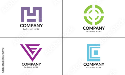 Minimal logo design for business.
