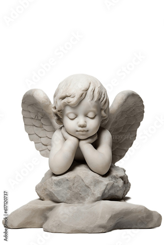 Baby angel isolated on transparent background