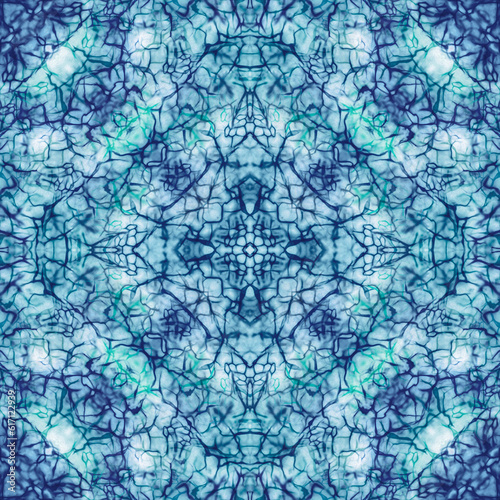 Geometric surface seamless pattern, mandala