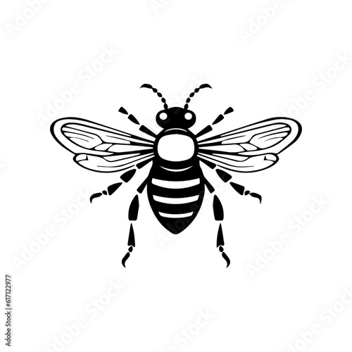 bee silhouette illustration © DLC Studio