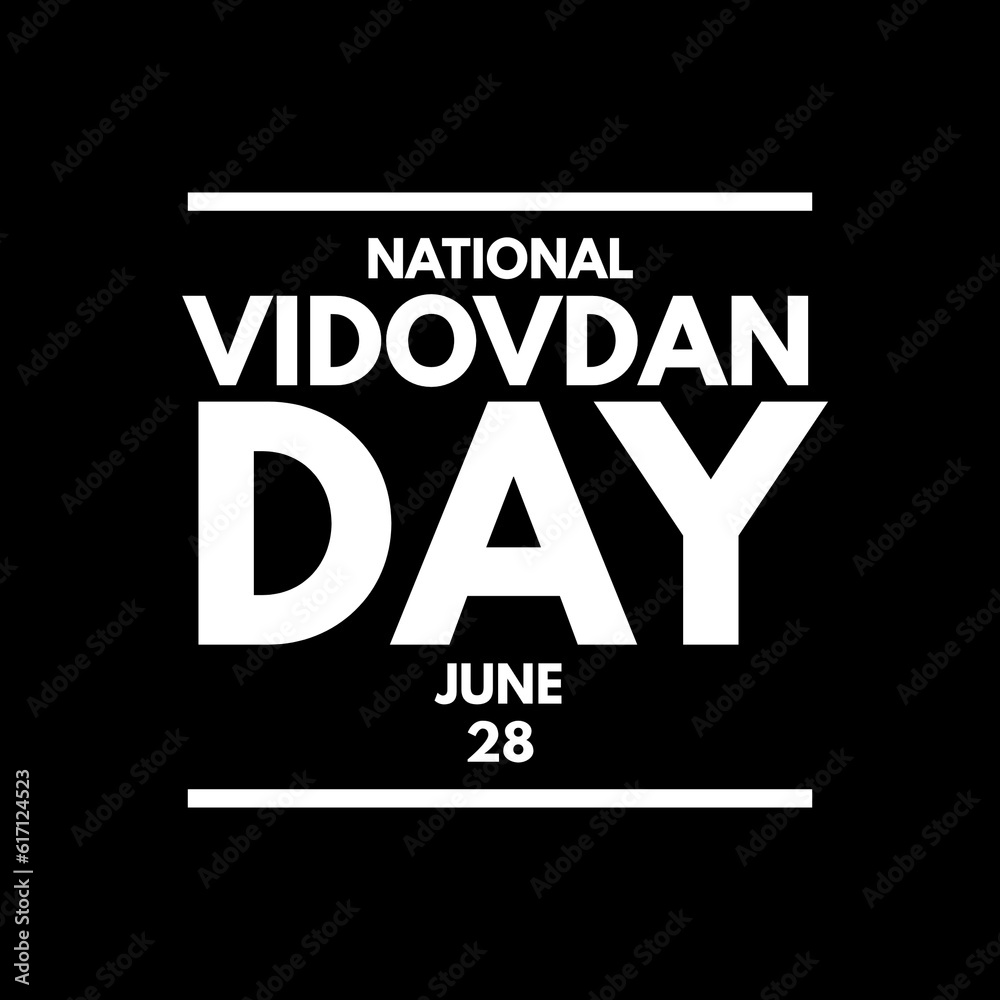 National vidovdan day June 28