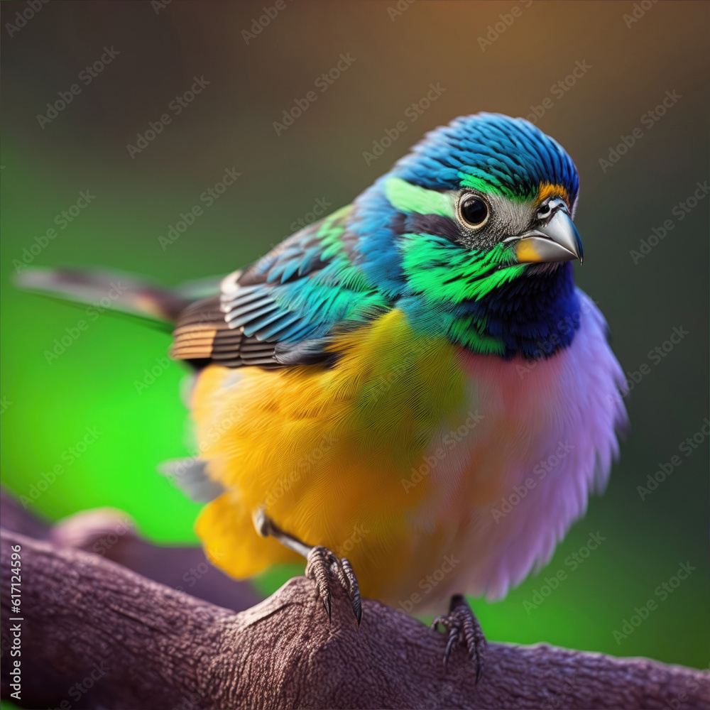 Orange Blue Bird, Generative Ai