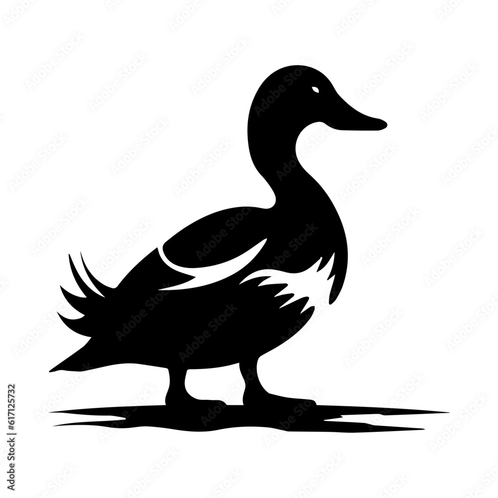 Duck silhouette illustration Duck silhouette illustration
