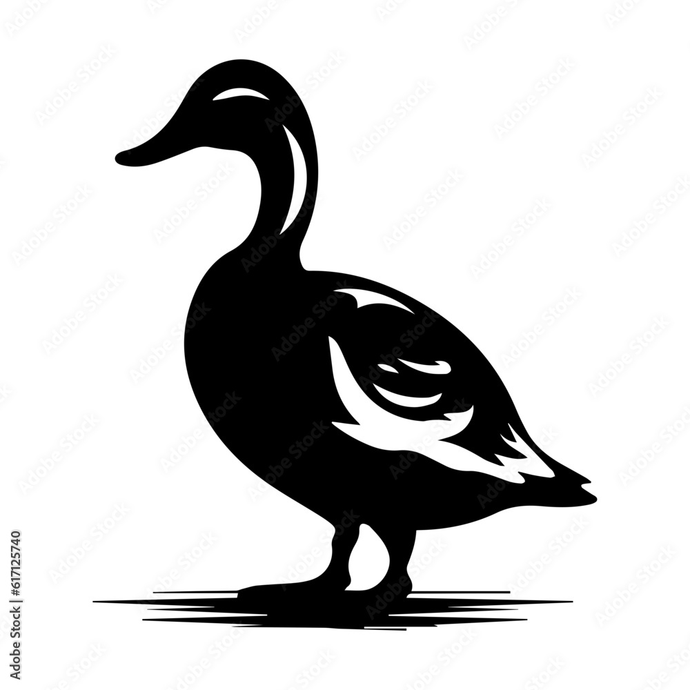 Duck silhouette illustration Duck silhouette illustration