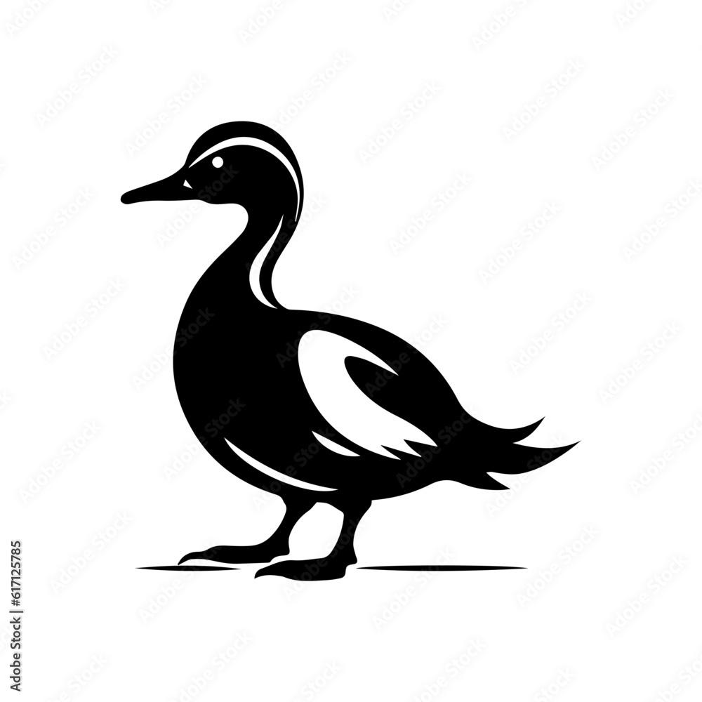 Duck silhouette illustration Duck silhouette illustration