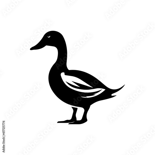 Duck silhouette illustration