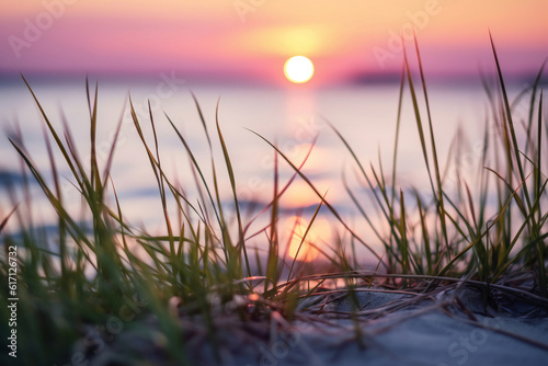 sunset on the lake