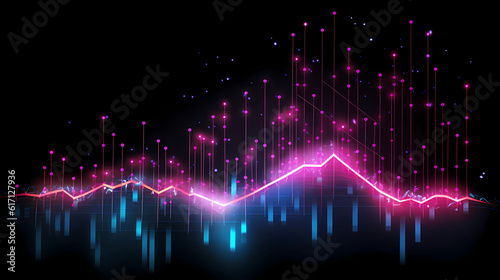 Plexus Graph Chart Black Background Digital Desktop Wallpaper HD 4k Network Nodes Lines