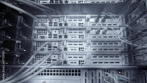 Network Administrator server room. Blink led.