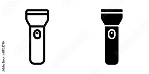 Flashlight icon. sign for mobile concept and web design. vector illustration