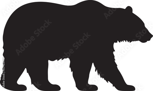 Stampa su tela Bear, Bear Silhouette
