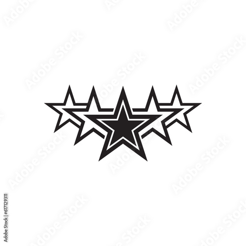 Fototapeta Naklejka Na Ścianę i Meble -  Star logo icon ,illustration design template vector.