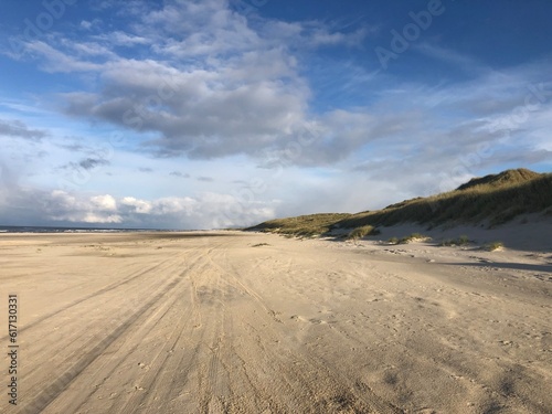 sand dunes and clouds